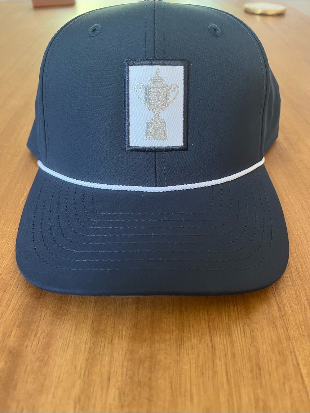 Navy Men's Wanamaker Trophy PGA Championship Patch Rope-Trim Hat